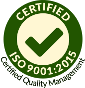 Logo: ISO 9001 - Certified quality management