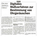 Digitales Messverfahren zur Bestimmung von Ohrgeräuschen - Vorschaubild
