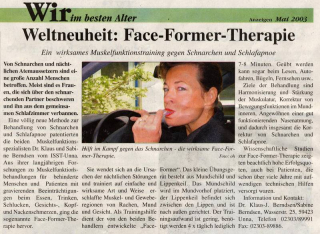 Weltneuheit: FaceFormer-Therapie - Vorschaubild