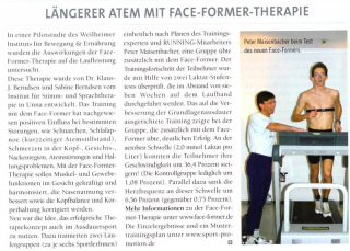 Längerer Atem mit Face-Former-Therapie - Vorschaubild