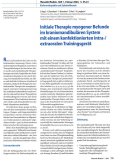 Initiale Therapie myogener Befunde im kraniomandibulären System - Vorschaubild