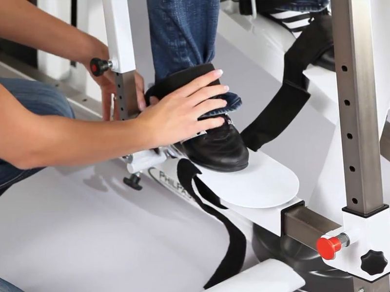Patententiertes System zum Trainieren der Geh-, Lauf-, Fußabrollbewegung - Foto